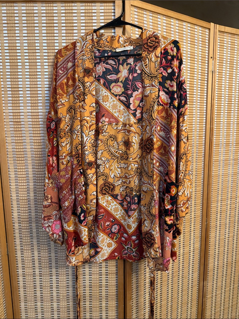 Spell Mustard Multi Patchwork Boho Tunic